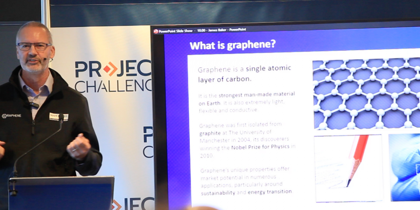 James Baker, Ceo of Graphine, Manchester University.