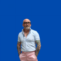 Jonny Baba, a master barber in Deansgate, Manchester